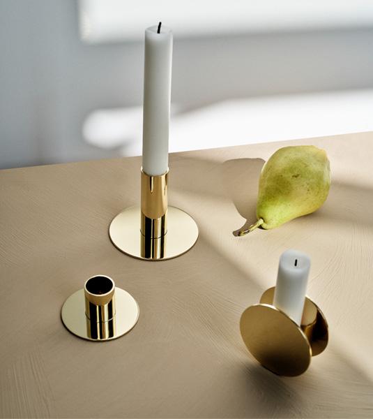 CIRCLE<br>Candle holder, brass