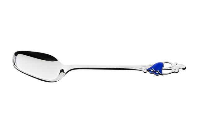 BLÅKLOKKE Emalje<br> Barne-/ dessertskje