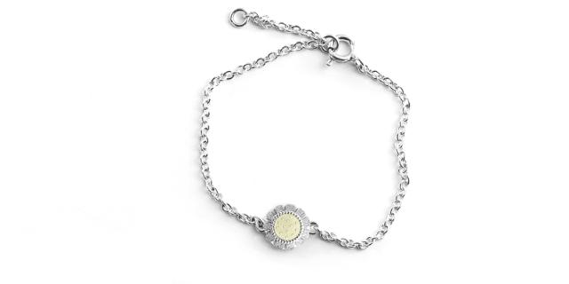 BLOOM Mini<br>Armbånd, solgul<br> 14-16 cm